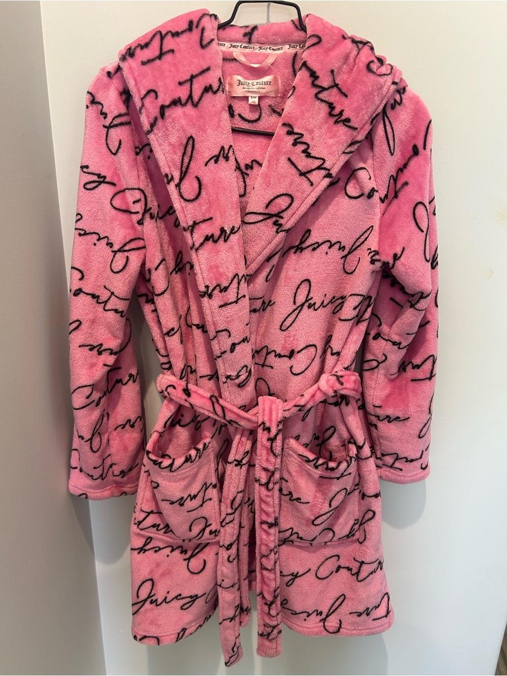 Women's Pink Juicy Couture Plush Robe